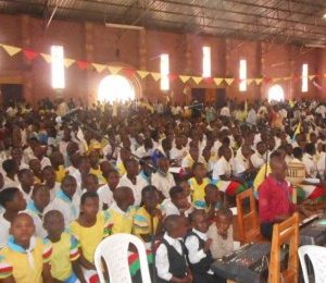 Célébration de la journée de l’enfance missionnaire à Byumba.