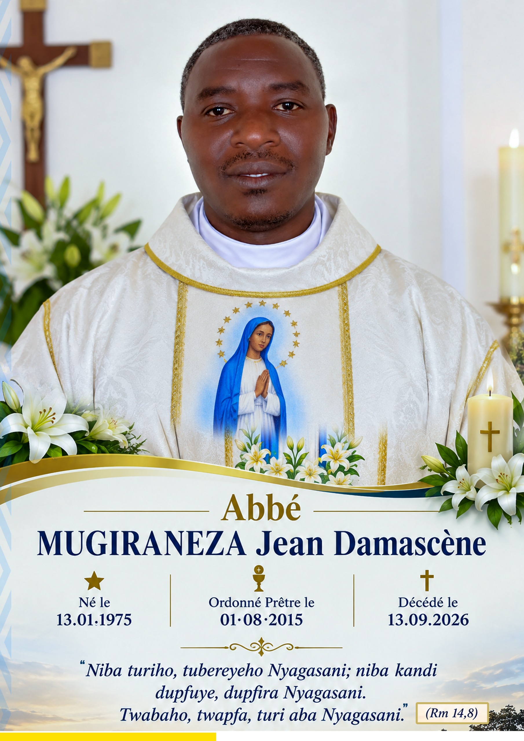 Urupfu rwa padiri Mugiraneza J.Damascene